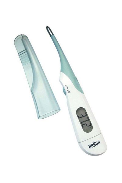 Braun Digital Stick Thermometer Fast 10sec, Fever Alarm, Extra Gentle flexible tip, Memory - PRT1000