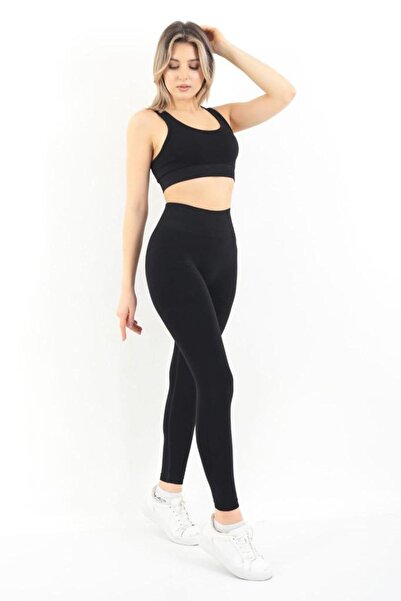 Zeynos Giyim طقم لباس ضيق رياضي بدون خياطة
