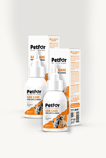 Petfor Kedi ve Köpekler için Kulak Bakım Damlası 50 ML 2 Adet