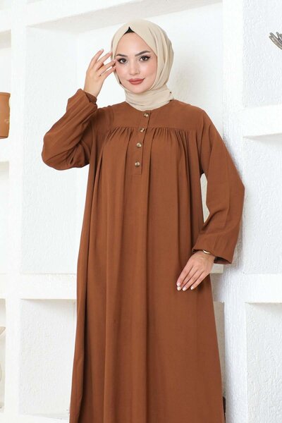 SGS Φόρεμα από βισκόζη - Μισό κουμπιά, TABA