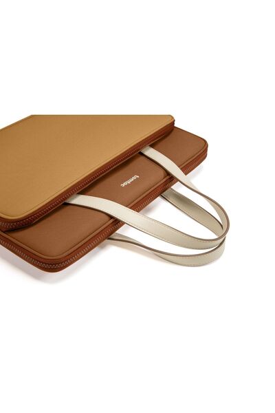 Tomtoc A11 Модел кафява чанта за лаптоп - 13,5-14,4 инча - A11d3m1