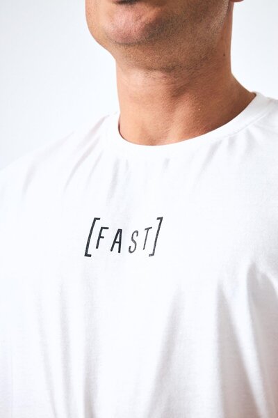 FAST EFFECT WEAR Μπλουζάκι μεγάλου μεγέθους με ανάγλυφο πίσω και μπροστινό τύπωμα "Line"