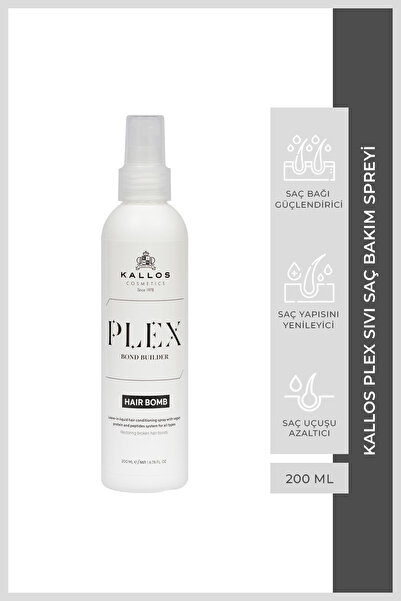 Kallos Cosmetics Kallos Plex Sıvı Saç Bakım Spreyi 200 ML