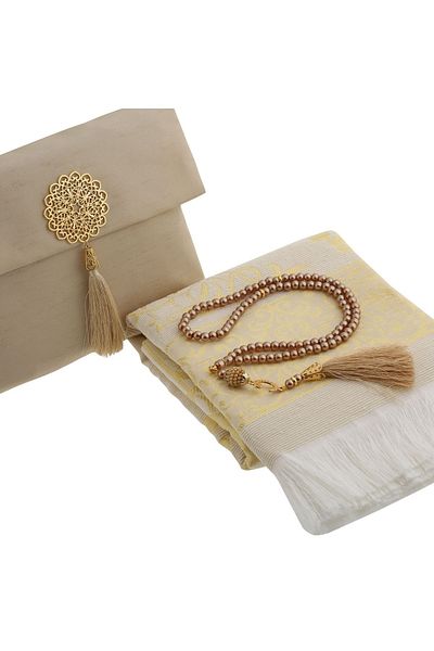 ENSARHAC-UMRE MALZEMELERİ Dowry Prayer Rug Set