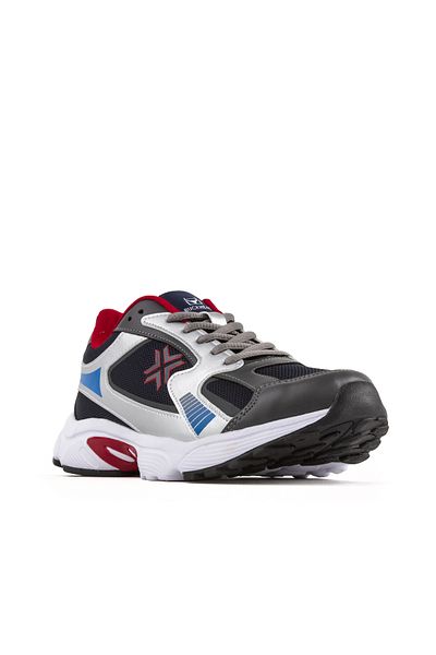 BUCKHEAD Men's Navy Memory Sole Comfort Casual Sneakers