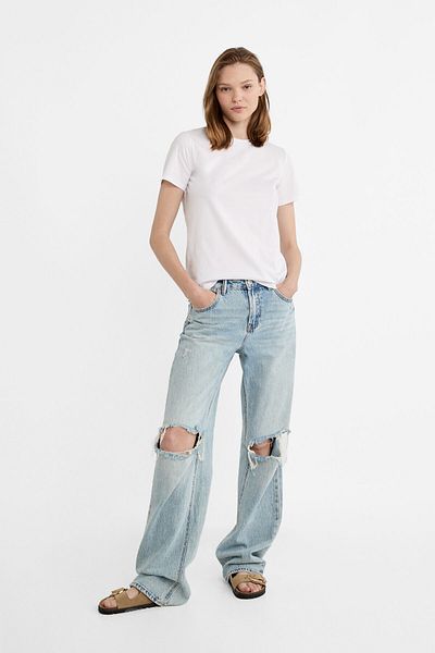 Stradivarius Pack of 2 Basic Short Sleeve T-Shirts