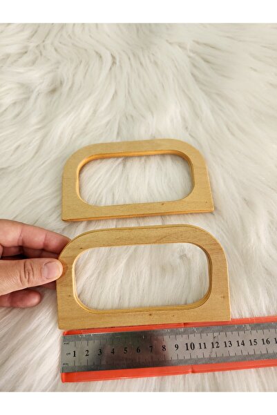 fundahobi مقبض D صلب - لون خشبي دوجال