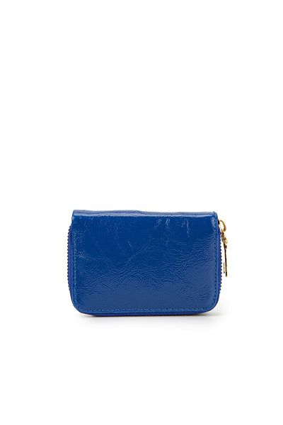 minebag Mini portofel de damă din piele artificială albastră - ZC 139