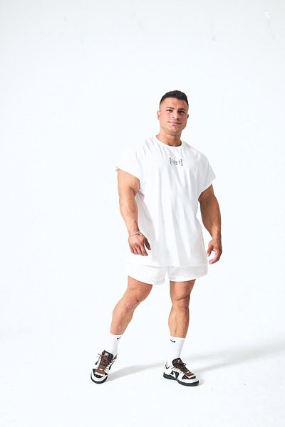 FAST EFFECT WEAR Μπλουζάκι μεγάλου μεγέθους με ανάγλυφο πίσω και μπροστινό τύπωμα "Line"