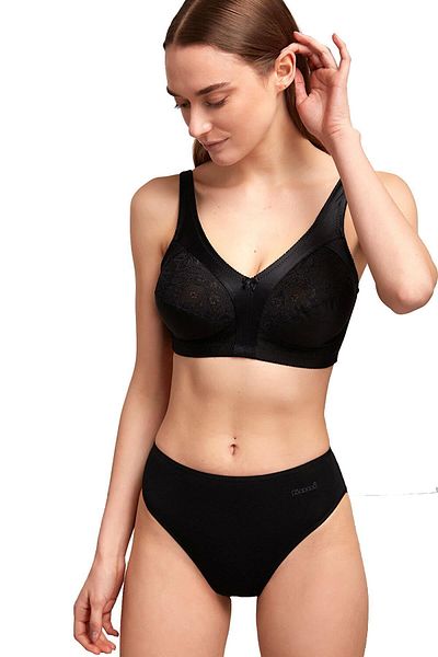 Kom Black Cotton 2-Piece Basic Panties Set