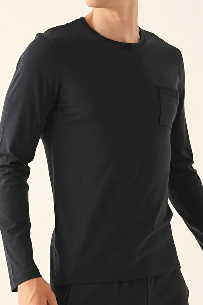 Arnetta Чоловічий піжамний комплект з довгими рукавами та велосипедним коміром