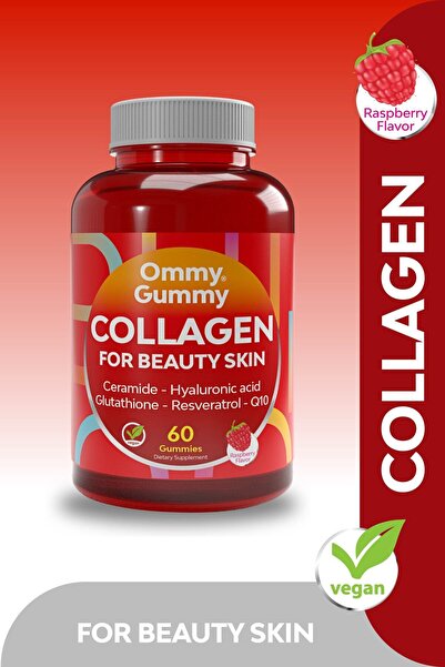 Ommy Gummy Collagen Cilt Vitamini 60 Adet ( Kolajen, Seramid, Hyaluronik Asit...