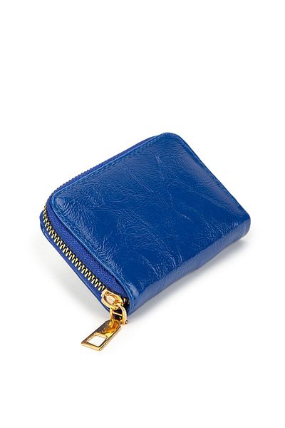 minebag Mini portofel de damă din piele artificială albastră - ZC 139