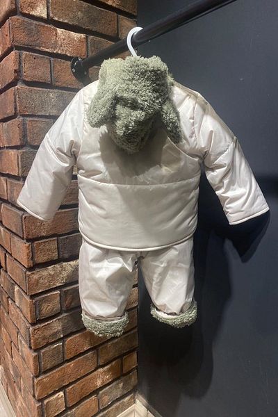 PODIUM GYM Special Series Snowsuit Cold - Windproof Hooded Astronaut-Cosmonaut-Overall-Beige