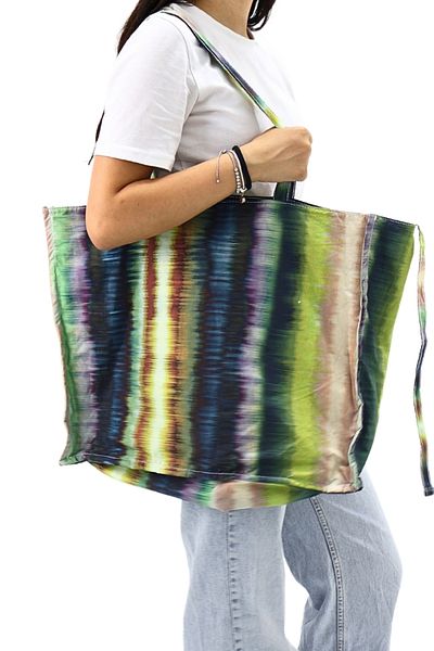 ICONE BAG حقيبة نسائية من القماش، حجم كبير، نمط غامض ذاتي، حقيبة يد وكتف مطبوعة متعددة الألوان