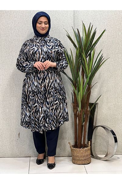 Butik büyük beden تونيك فيسكوز باتال