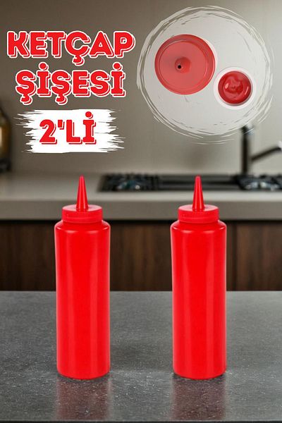 Espas Home 450ml Double Ketchup Bottle