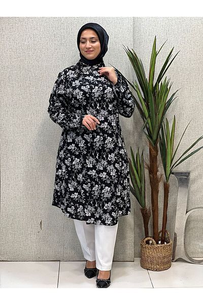 Butik büyük beden Viscose Oversize Tunic