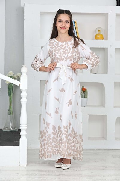 Jannock Μακρύ φόρεμα Hijab - Νεαρό κορίτσι, Ύφασμα σιφόν, βαμβακερή επένδυση