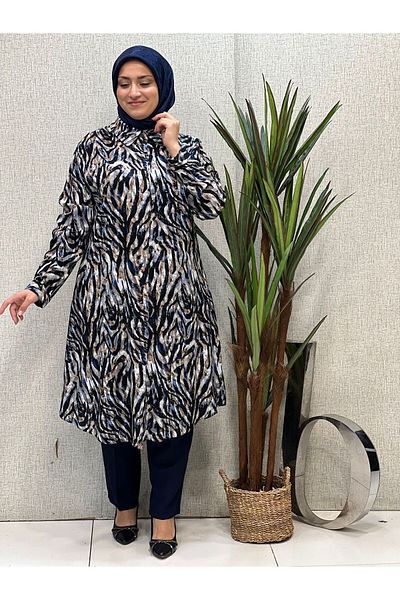 Butik büyük beden تونيك فيسكوز باتال