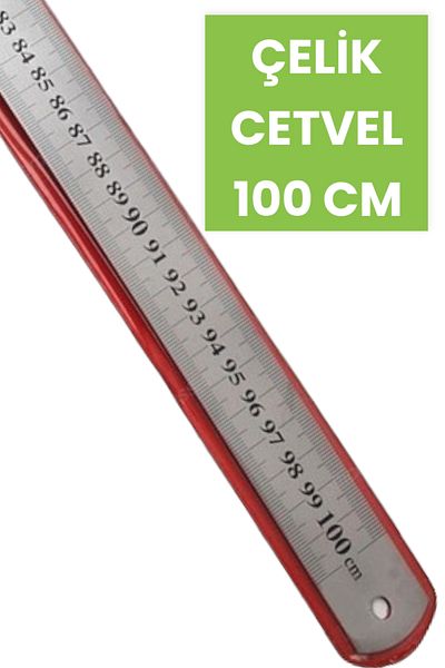 SEYFİKİRTASİYE 100 CM Stainless Steel Ruler Meter