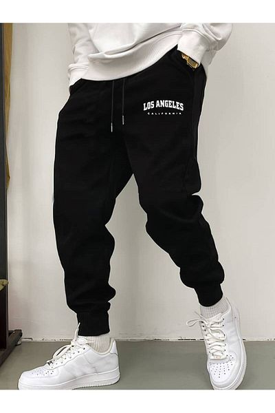 AMMA Los Angeles Printed Unisex Φούτερ - Ελαστικά πόδια