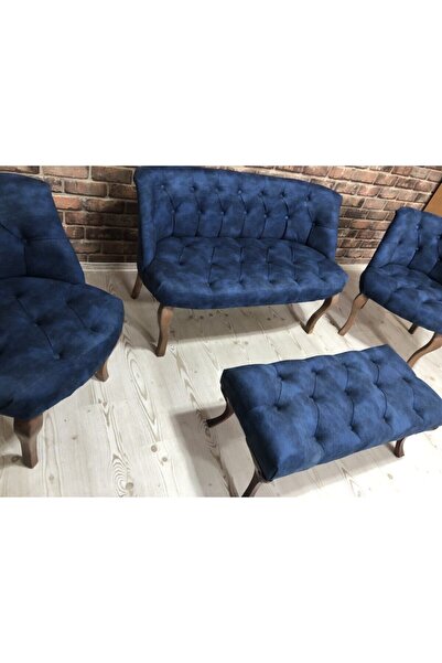 ElizzanMobilya Elizzan Laciver Çay Seti Koltuk Berjer 2+1