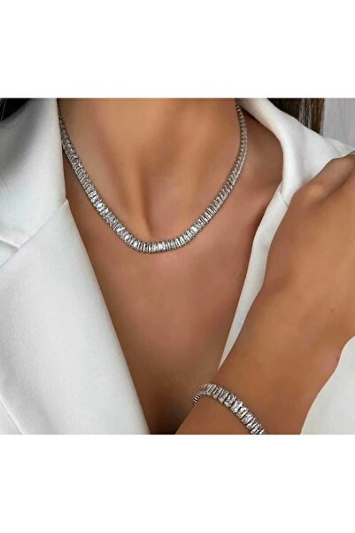 staınless steel Kadın Lüks Su Yolu Kararmaz Baget Kolye