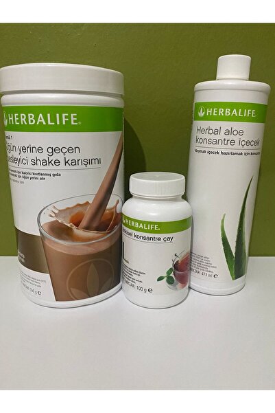 Herbalife Ekonomik Set ( Shake Çikolata 550 Gr. - Aloe 473 Ml.. - Limon Çay 5...