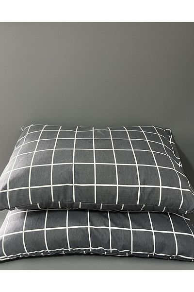 Belsina Home Βαμβακερή μαξιλαροθήκη 2 τεμαχίων με φερμουάρ 50x70