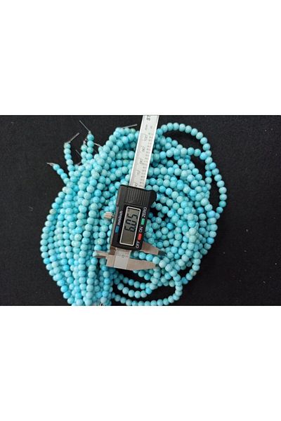 Yüksel Boncuk 6 Mm Turquoise (Original) String Natural Stone