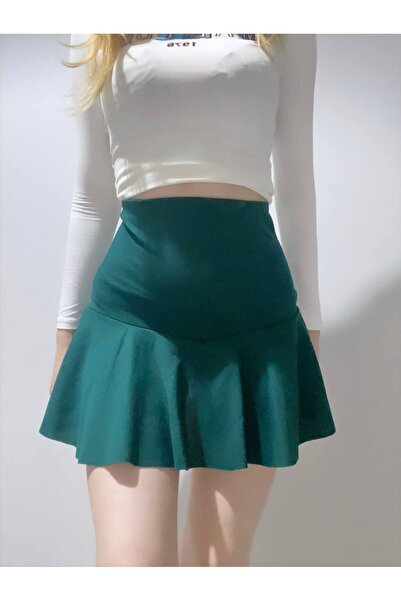 SEVENLINE KADIN FİTİLLİ MİNİ ŞORT ETEK