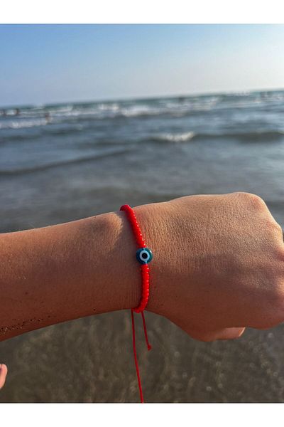 Melays Bead Detailed Evil Eye Bracelet