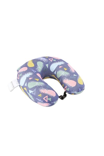 Britishome Bedding Visco Travel Pillow Orthopedic Professional Sleeping Pillow Post-Surgical Pillow Pineapple Travel