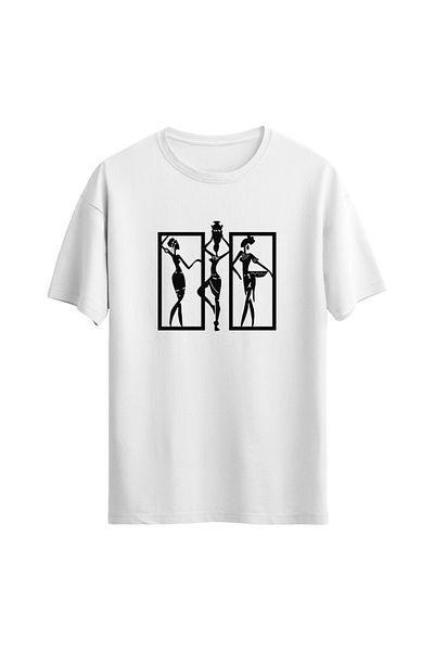 Açık Garaj Unisex Women Printed Regular T-shirt