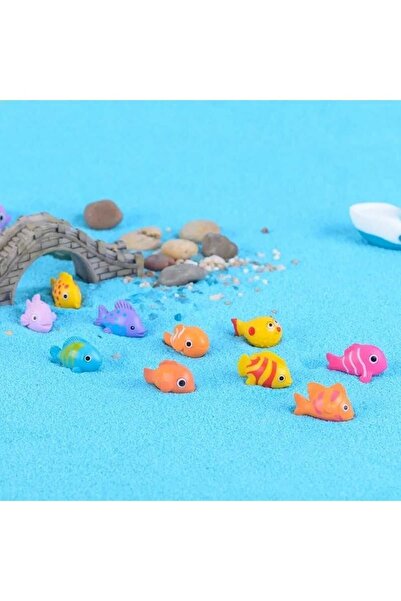 Himi Pasta Süsleri 6 Parça Balık Karışık Gönderilir Maket Kürdanlı Cupcake Pa...