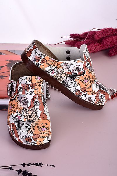 azizsahinshoes Παντόφλες με μοτίβο σκύλου μοντέλου 3012