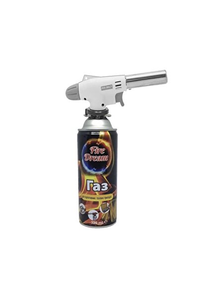 Flash Çakmaklı pürmüz set 1 adet Bütan propan Kamp Gazı Kartuş 400ml 227Gr