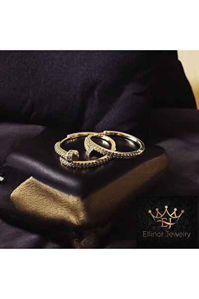 stainless steell İthal Kararmaz Çivi Detaylı Çelik Küpe