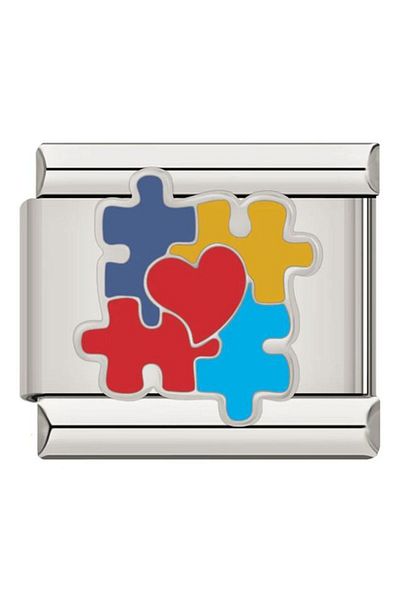 Naturel Tılsım 9mm Stainless Steel Lego Charm - Italian