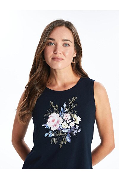 LC Waikiki LCW Grace - női legény nyakú, virágos tankfelső