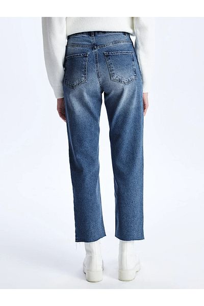 LC Waikiki Blugi LCW Pantaloni Jean de damă cu croială dreaptă