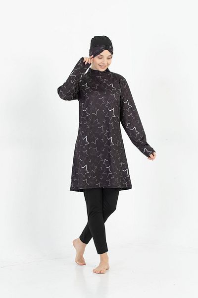 by İGP Large Size Full Covered Quick Dry Hijab Hijab Swimsuit