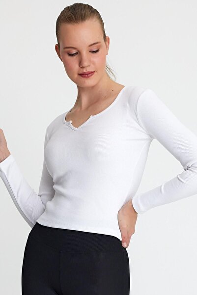 ESPİNA Bluză cu mânecă lungă cu decolteu pătrat