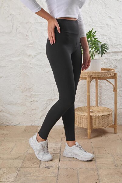 ESPİNA High Waist Women's Leggings - Lycra Viscose, Gathering Feature