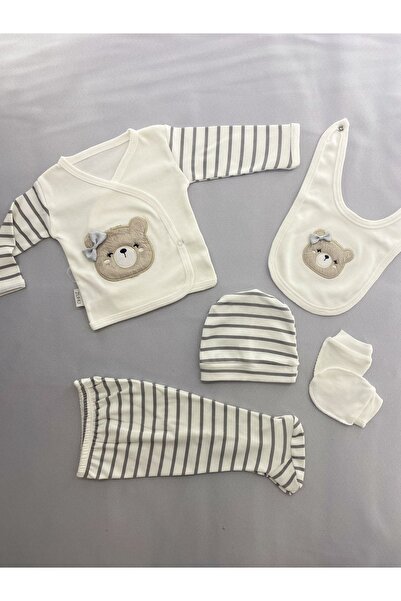 Bombinoo Süzene Nakışlı Kız Lüks Yeni Doğan Hastane Çıkış Zıbın Seti