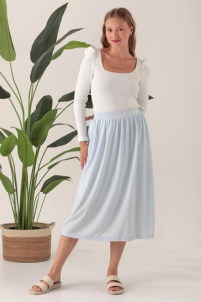 ESPİNA Women's Poly Viscose Lined Skirt