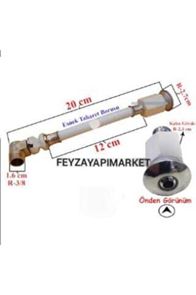 Feyza Gömme (asma) Klozet Taharet Çubuğu 27 Cm