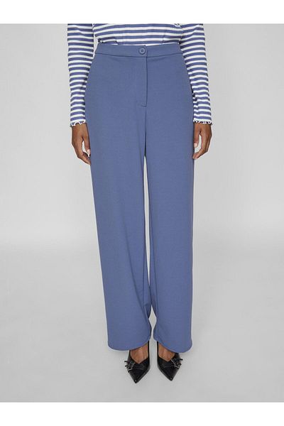 VILA Hose mit weitem Bein High Waist