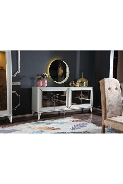 ipek mobilya Camila Konsol ve Aynası (Nil Bej)